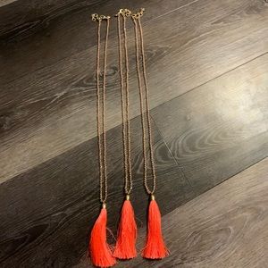 J. Crew Tassel Necklaces 💖